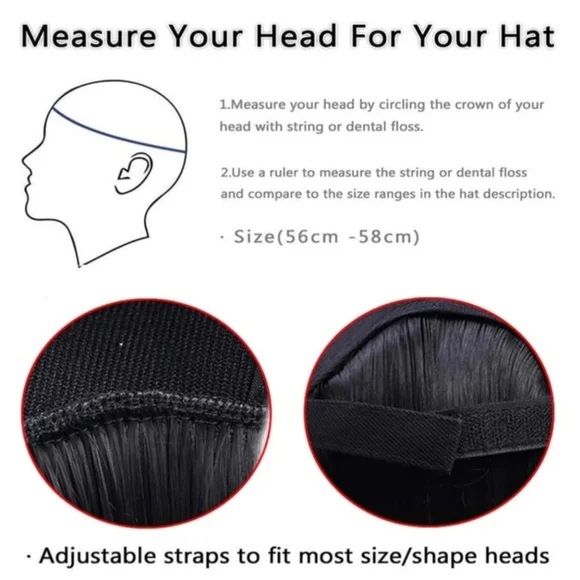 8 inch Short Straight Synthetic Bob with Cap - Picture 3 of 5